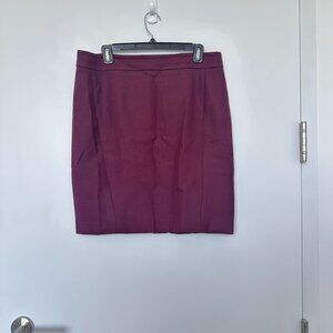 Ann Taylor Loft Skirt, Maroon, Size 12P